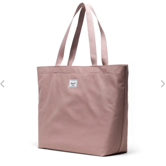 Herschel Supply Co Ash Rose Mauve Pink Classic Canvas Tote Bag 18x14x6in - Picture 1 of 7